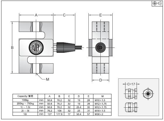 BSS-5T稱重傳感器