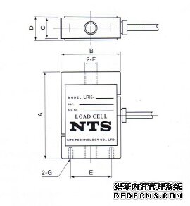 日本NTS  LRK-100N稱重傳感器的產品尺寸