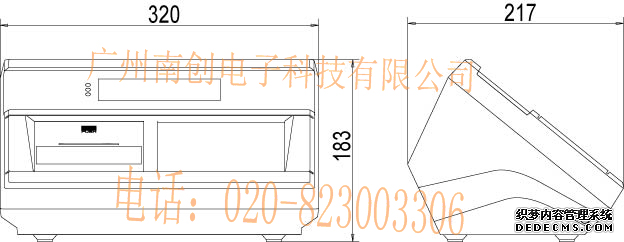 XK3190-DS8稱重顯示器產品尺寸